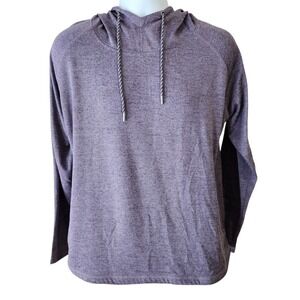 Browning Womens XL Purple Lightweight Pullover Hoodie Buckmark Logo Drawstring